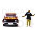 thumbnail image 3 of 1965 Chevrolet El Camino Lowrider Red Metallic with Orange Graphics and Red Interior and Diecast Figure Limited Edition to 3600 pieces Worldwide 1/64 Diecast Model Car by Johnny Lightning, 3 of 4