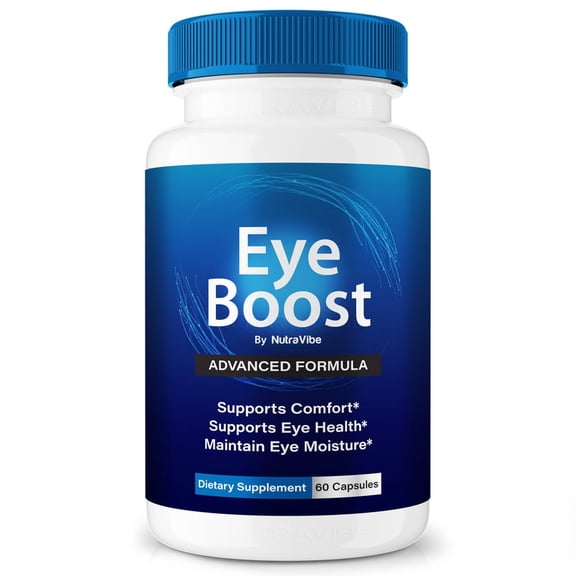 Eye Boost Capsules – Daily Eye Care with Original Blend to Support Visual Wellness, Eye Comfort & Vision | Just 2 Gentle, Easy-to-Swallow Pills (60 Capsules)