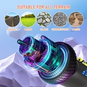 SISIGAD Hoverboard with Bluetooth Speaker and LED Lights, All-Terrain Self Balancing Electric Scooter, Max Weight up to 200 LBS