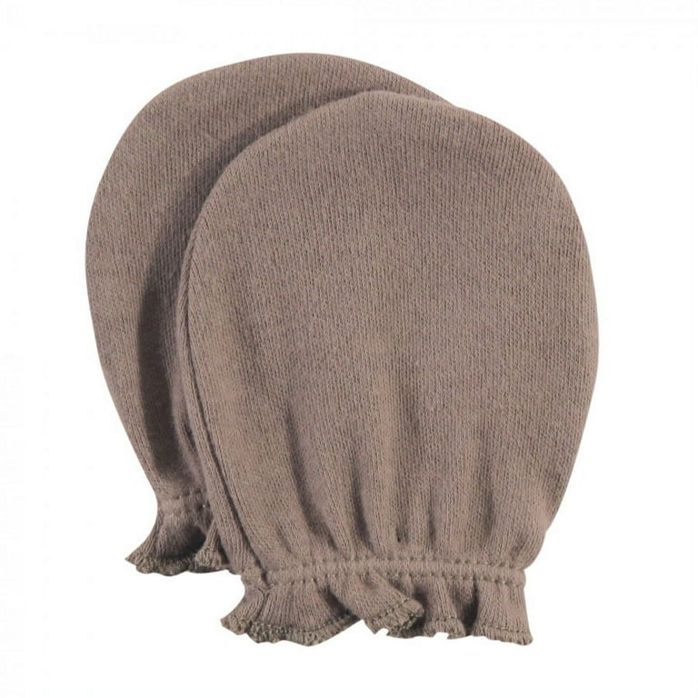 Hudson Baby Infant Boy Cotton Scratch Mittens, Forest, 0-6