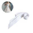 thumbnail image 5 of Eease Wedding Bridal Belt Sash Wide Ribbon for Bride White, 5 of 6