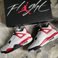 thumbnail image 2 of Size 9.5 - Jo r-dan 4 Retro Mid Red Cement, 2 of 6