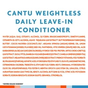 Cantu Weightless Daily Leave-in Conditioning Cream for Waves & Curls, 8 fl oz