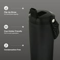 thumbnail image 3 of TAL 24oz Stainless Steel Hudson Paracord Handle Water Bottle, Black, 3 of 12