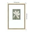 thumbnail image 5 of Kate and Laurel Framed Wall Art Print White Floral by Gabrielly Guedes, 18 x 26, Castellan Distressed White Frame, Modern Contemporary, Flower Art for Wall Decor, 5 of 8