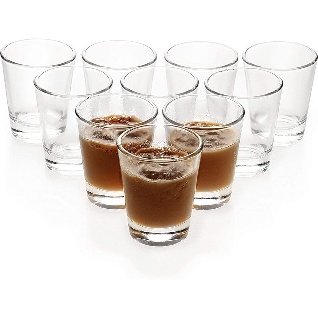 10 Pack 1.5 oz Shot Glasses Sets with Heavy Base, Clear Shot Glass (10)