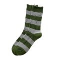 thumbnail image 2 of Riecok Striped Socks for Women Lightweight Cushioned Crew Socks Mid Calf Stretched Soft Comfortable Socks for Everyday Wear, 2 of 2