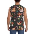 thumbnail image 4 of Bingfone Mushroom With Snails Pattern Men's Tank Tops Workout Sleeveless Tee Shirts Running Beach Tanks for Men-XX-Large, 4 of 7