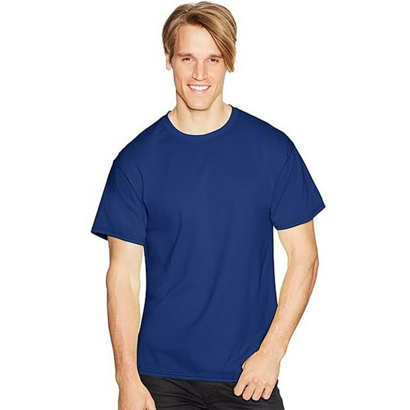 Hanes Comfortblend&Reg; Ecosmart&Reg; Crewneck Men's T-Shirt , 5170 , Deep Royal , Small