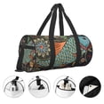 thumbnail image 3 of Fotbe Rich Fish Pattern Foldable Sports Gym Bag with Wet Dry Pocket, Travel Bag, Large Capacity Duffel Bag, Splash Proof Carry on Bag, Overnight Bag, Weekender Bag, 3 of 6