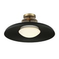 thumbnail image 4 of Gavin 1-Light Ceiling Light in Matte Black with Warm Brass Accents, 4 of 5