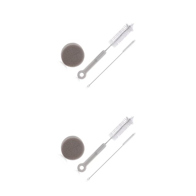 sweethay Juego de limpieza para máquina de beber para mascotas, portátil, efectivo, contenedor para beber para mascotas, juego de cepillo de 6.8x6.8x2.5 cm 2Conjunto
