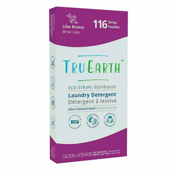 Tru Earth Bandes Écologiques 116 Lavages Détergent à Lessive Lilas Brise (4/caisse)