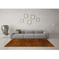 thumbnail image 3 of Ahgly Company Machine Washable Indoor Rectangle Abstract Yellow Modern Area Rugs, 2' x 4', 3 of 4