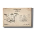 thumbnail image 1 of Epic Graffiti "Flying Machine, 1904 Blueprint Patent Parchment" Giclee Canvas Wall Art, 40"x26", 1 of 3