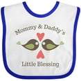 thumbnail image 3 of Inktastic Mommy & Daddy's Little Blessing Boys or Girls Baby Bib, 3 of 4