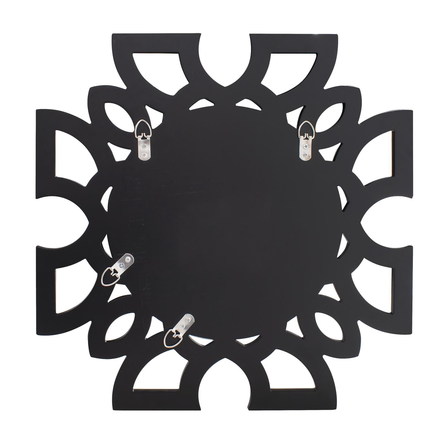 Tyler Dillon Symmetrical Cut Pattern Wall Mirror 19.75"H x 19.75"W
