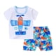 thumbnail image 1 of Baby Boys Girls Cartoon 100% Cotton Kids T-shirts Set Summer Newborn Infant Sports 2 Piece Set T Shirt Toddler Girl Clothes Sets qym unisex, 1 of 2