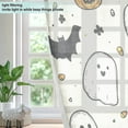 thumbnail image 4 of Yayeee Window Curtains Set of 2 for Living Room Light Filtering 63"x42", Halloween Happy Ghosts, 4 of 7