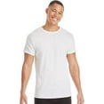 thumbnail image 2 of Hanes Men's 12-Pack Crew T-Shirt, White, Large, 2 of 9
