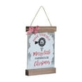 thumbnail image 4 of Parisloft Have Yourself a Merry Little Farmhouse Christmas Wood and Metal Holiday Wall Hanging Decor, 4 of 9