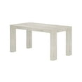 thumbnail image 3 of Plank+Beam 60" Modern Dining Table for 4, Solid Wood Rectangular Kitchen Table, White Wirebrush, 3 of 8