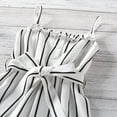 thumbnail image 4 of Toddler Girl's Striped Overalls Summer Strap Jumpsuit Romper Bib 1 To 7 Years, 4 of 5