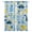 Blue, variant on Yellow Blue Dinosaur Blackout Curtains for Bedroom Living Room Darkening Curtains 84 Inch Length 2 Panels Set Palm Trees Mountains Checkered Window Curtain Window Treatment Grommet Drapes 42"x84"
