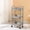 🔥 Gray, variant on Msgweeeg 3 Tier Rolling Cart Carrito Organizador Con Ruedas Kitchen Storage Cart 3-layer Black with Armrests Storage Rack Bathroom Toilet Toiletries Storage Cart for Mobility and Moving