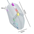 thumbnail image 4 of Ratones Ergonómicos Ópticos Gaming Mouse 1600 DPI RGB 4 Botones Rojo, 4 of 9