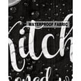 thumbnail image 5 of Pack of 2 Outdoor Pillow Covers, Retro Kitchen Fork Spoon Black Wood Grain Waterproof Square Throw Pillowcase Cushion Decorative Pillow Covers for Couch Patio Tent, 18x18 in, 5 of 6