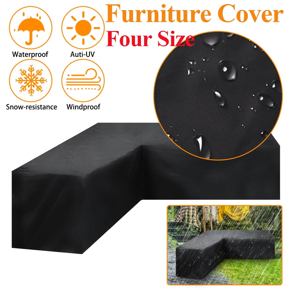 Garden VShape Furniture Cover Waterproof, 210D Heavy Duty Oxford