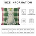 thumbnail image 5 of Qinduosi Easter Bunny Lumbar Decorative Throw Pillow Cover , Colorful Polka Dot Stripes Rectangle Cushion Case Decor, Plaid Diamond Spring Farmhouse Home Decoration for Sofa Couch, 5 of 5