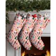 thumbnail image 3 of 3 Pcs Christmas Stockings,Pink Christmas Nutcracker Pattern Stockings Christmas,14.8'' Xmas Stockings,Christmas Party Favors,Christmas Party Decorations,Christmas Stockings Personalized, 3 of 5