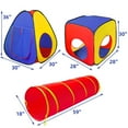 3 in 1 Play Tent Tunnel Set Children Baby Play House Ball Pit Indoor