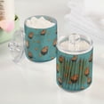 thumbnail image 2 of Yayeee 4 Pack Qtip Holder Bathroom Cotton Swab Canister with Lid Clear Dispenser Set, Cartoon Capybaras, 2 of 6