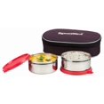 thumbnail image 1 of Midday Maxx Fresh Stainless Steel Lunch Box Set - Red | 2 Containers, 350ml Each - Spill Proof Containers | Airtight, Freezer Safe, Microwave Safe, Dishwasher Safe, 1 of 3
