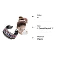 thumbnail image 5 of VEGCOO Wave Rhinestone Headbands 5pcs Plastic Tooth Comb Headbands Crystal Hair Loop Non-slip Wavy Hairbands for Women Girls（Wave）, 5 of 8