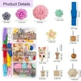 thumbnail image 3 of Large Cork Board for Walls ; x ; Felt Bulletin Board Wall Tiles for Home Kitchen School Office Wall Decor with Assorted Colors DIY Decorative Push Pins Sets, 3 of 7