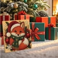 thumbnail image 5 of Cute Fox Rhinestone Gem Art Kit with Santa Hat, DIY Beaded Canvas Home Decor for Christmas Holiday, Winter Holiday Wall Hanging Craft, Red Green, 1-Pack, 5 of 8