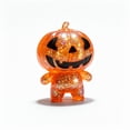 thumbnail image 3 of Halloween Pumpkin Squishy Toy with Slow Rising Soft Squeeze, Transparent Orange Glitter Figure, for Party Favors, Relaxation Toy, 3 of 4