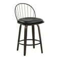 thumbnail image 2 of LumiSource Brown Riley 26" Fixed-Height Counter Stool - Set of 2, 2 of 7