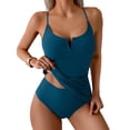 thumbnail image 1 of Trajes de baño Tankini B2prity para mujer Tummy Control Peacock Blue, 1 of 5