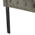thumbnail image 3 of GDF Studio Classic Nailhead Tufted Metal Headboard, Full/Queen, Gray/Black, 3 of 9