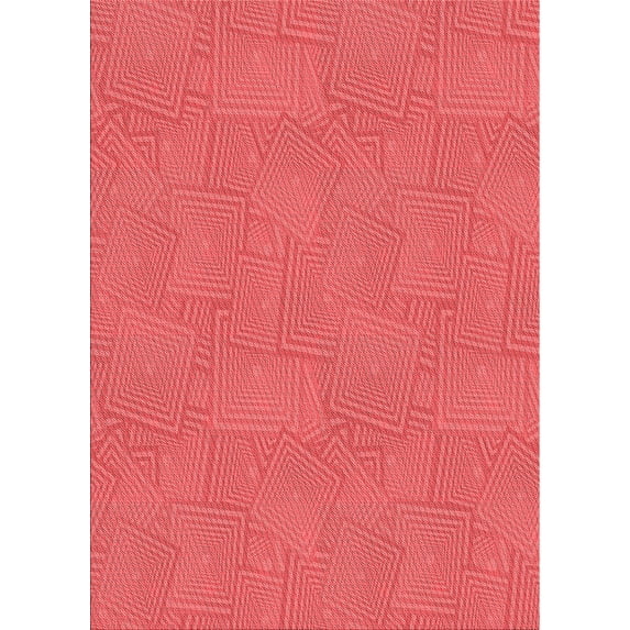 Ahgly Company Indoor Rectangle Patterned Ferrari Red Area Rugs, 8' x 10'
