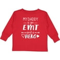 thumbnail image 3 of Inktastic My Daddy is an EMT and a Hero Boys or Girls Long Sleeve Toddler T-Shirt, 3 of 5
