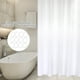 thumbnail image 5 of Cortina de baño de ducha gruesa, cortina de baño impermeable + ganchos para colgar (blanco 200*200cm), 5 of 8