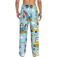 thumbnail image 3 of Balery Building Truck print Men's Pajama Pants,Ultra Lightweight Pjs,Lounge Pant-Medium, 3 of 9