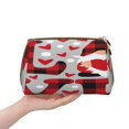 thumbnail image 4 of Gaeub Buffalo Plaid Love And Gnome Printed Travel Cosmetic Bag,Makeup Bag, Large Capacity Toiletry Bag for Women, Portable Pouch Make Up Organizer with Zipper and Divider, 4 of 8