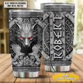thumbnail image 2 of Personalized Wolf Gifts for Men Boy Dad Husband 20oz Insulated Stainless Steel Coffee Cup Travel Mug Tumbler Water Bottle with Lid Wolves Gift for Christmas Birthday Father''s Day Valentine, 2 of 6